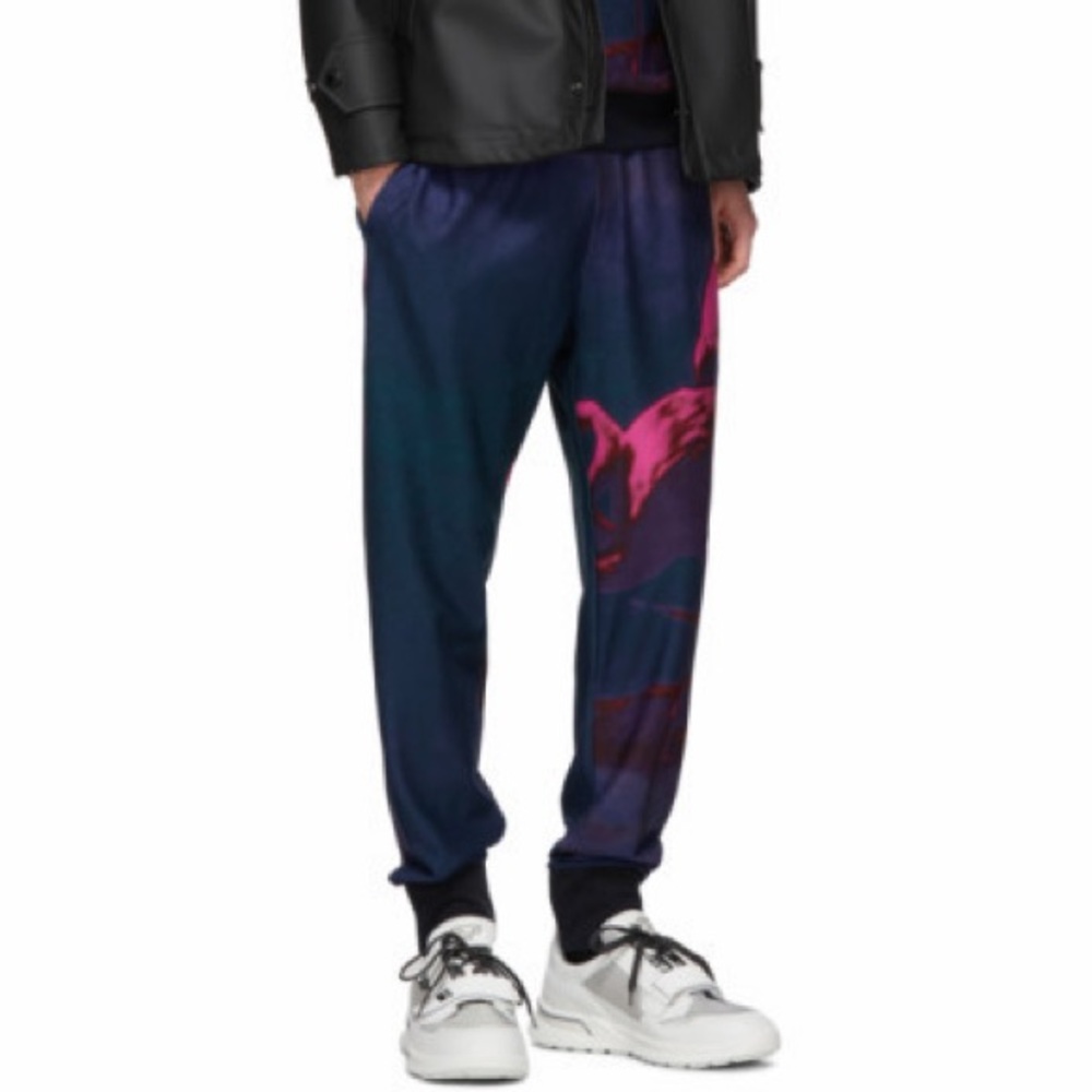PAUL SMITH Multicolor Paul’s Photo Flamingo Pants, Size Extra Small